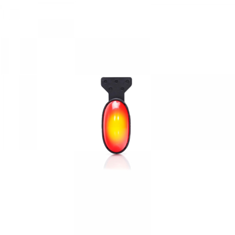 Lampa gabarit LED rosie cu pozitie, efect neon, 7.5cm [5]