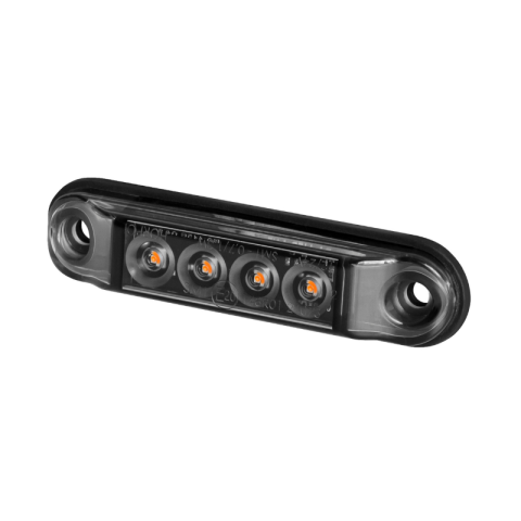 Lampa gabarit LED SLIM, Graphite, 7.7cm, 12V-24V rosu, portocaliu, alb fumuriu IP68 [1]