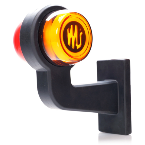 Lampa gabarit LED spate laterala cu brat cot la 90 de grade, 12V-24V, IP6K9K, stanga sau dreapta