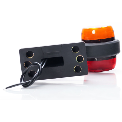 Lampa gabarit LED spate laterala cu brat cot la 90 de grade, 12V-24V, IP6K9K, stanga sau dreapta [7]