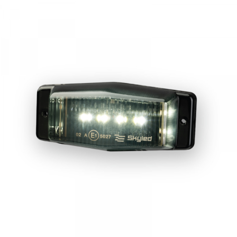 Lampi Gabarit LED - Lampa LED Double Burner, 24V, alb, geam fumuriu, 8 LED-uri, 12,6 x 5,5 cm