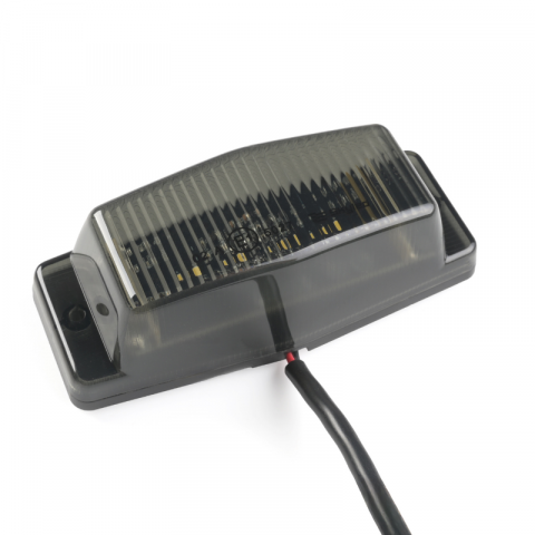 Lampa LED Double Burner, 24V, alb, geam fumuriu, 8 LED-uri, 12,6 x 5,5 cm [3]