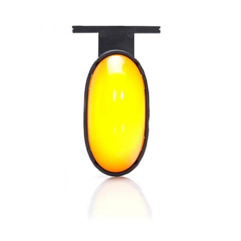 Lampa gabarit portocalie cu LED, pozitie si semnalizare, efect neon, 7.5cm [6]