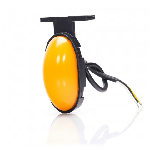 Lampa gabarit portocalie cu LED, pozitie si semnalizare, efect neon, 7.5cm [8]