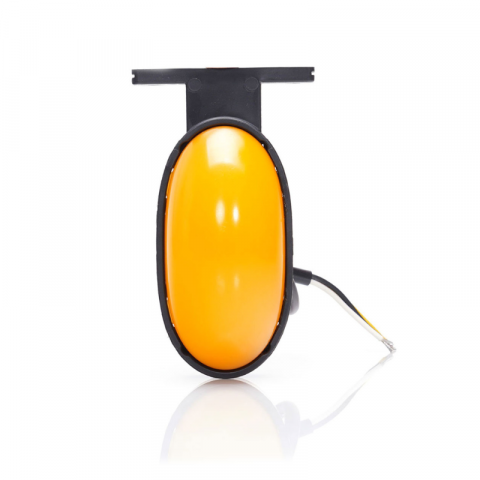 Lampa gabarit portocalie cu LED, pozitie si semnalizare, efect neon, 7.5cm [5]