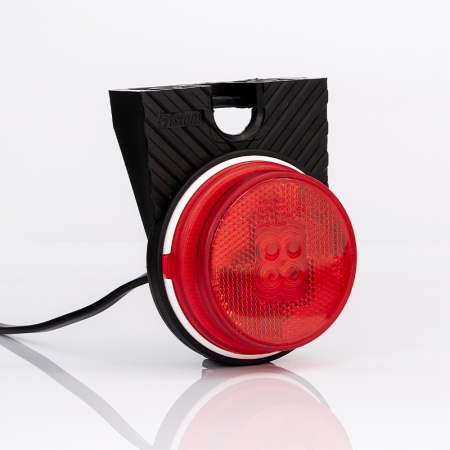 Lampa gabarit rotunda cu suport vertical inclus, 8 x 2.9cm, 12 / 24V