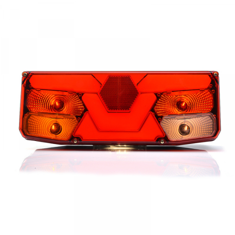 Lampi Spate LED & Triple - Lampa Hibrida multifunctionala spate, tripla cu 7 functii, cu lampa pozitie laterala 1224V, 35 x 13.1cm - WAS 1057