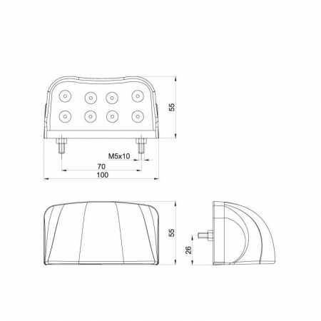 Lampa Iluminat Numar FT-26 - Fristom FT-026 LED [1]