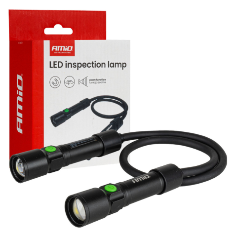 Lanterne de lucru si becuri - Lampa inspectie led 2xP50, acumulator 1000mAh, gat flexibil, zoom reglabil