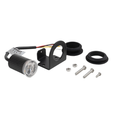 Lampa LED avertizare, stroboscop R65, 12/24V 12W, diametru 24mm, portocaliu [1]