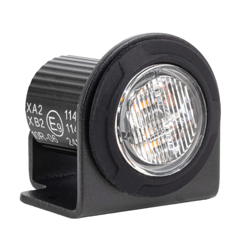 Stroboscoape Auto - Lampa LED avertizare, stroboscop R65, 12/24V 12W, diametru 24mm, portocaliu