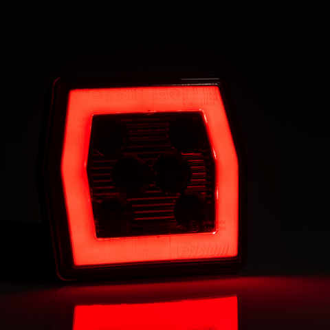 Lampa LED cu functie de pozitie si ceata, 12/24V, 10cm, cu cablu [7]