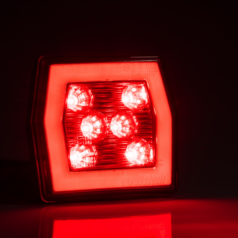 Lampa LED cu functie de pozitie si ceata, 12/24V, 10cm, cu cablu [1]