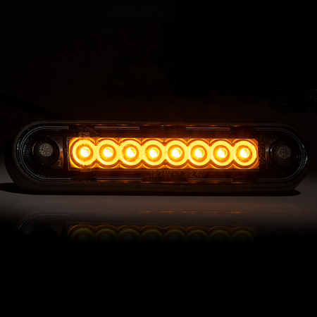 Lampi gabarit - Lampa LED de gabarit fumurie, Dark, 12 x 2.8cm, 12 / 24V