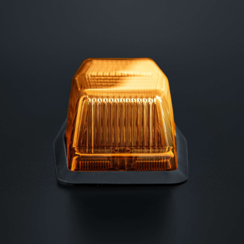 Lampa LED de Gabarit Laterala, Double Burner, cu stroboscop, Portocalie, 12/24V, IP69K [5]