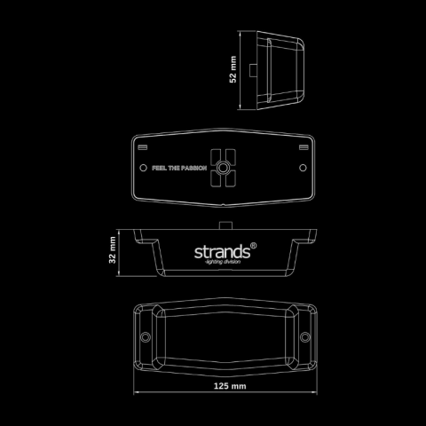 Lampa LED de Gabarit Laterala, Double Burner, cu stroboscop, Portocalie, 12/24V, IP69K [9]