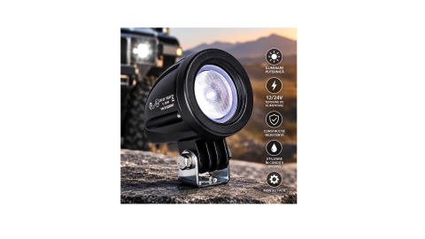 Proiectoare de lucru si marsarier - Lampa LED de lucru rotunda compacta, lumina flood, 24 W, 12/24 V, IP67, 1 LED