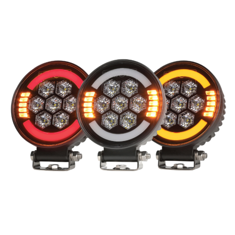Proiectoare de lucru si marsarier - Lampa LED de lucru, SKYLED Aura C35F, 35W, 3500Lm, Lumina Pozitie si Girofar R65