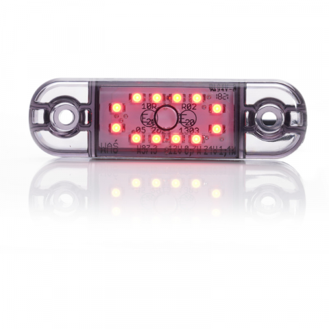 Lampa LED de pozitie, gabarit alb, galben si rosu DARK, 12/24V, 8.38 x 2.42cm [2]