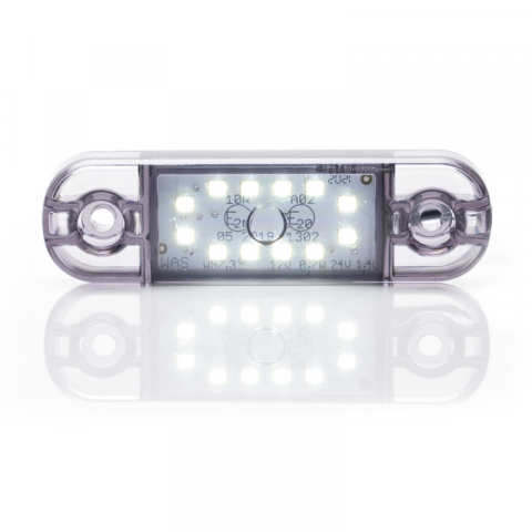 Lampa LED de pozitie, gabarit alb, galben si rosu DARK, 12/24V, 8.38 x 2.42cm [2]