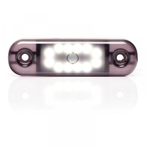 Lumini, Becuri, Proiectoare - Lampa LED de pozitie, gabarit alb, galben si rosu Fumuriu, 12/24V, 8.4 x 2.4cm