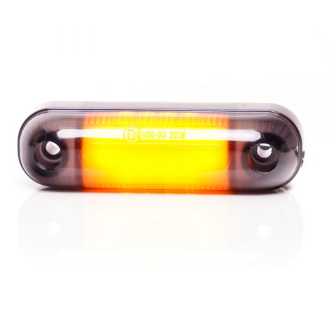 Lampa LED de pozitie, gabarit alb, galben si rosu Fumuriu, 3 x LED, 12/24V, 8.4 x 2.4cm [0]
