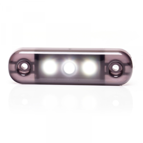 Lampa LED de pozitie, gabarit alb, galben si rosu Fumuriu, 3 x LED, 12/24V, 8.4 x 2.4cm [1]