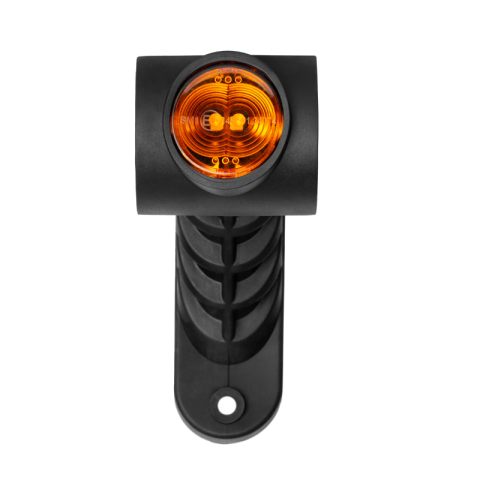 Lampa LED gabarit, brat scurt diagonal, Graphite, 12/24V, pozitie alb/portocaliu/rosu, 12.5cm [4]