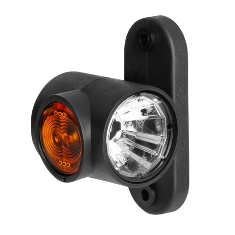 Lampi Gabarit LED - Lampa LED gabarit, Graphite, 12/24V, universala, suport scurt drept, 6.4 x 5.5 x 10cm