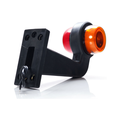 Lampa LED gabarit lateral remorca, suport brat cot drept, 12V-24V, cablu 18cm [5]