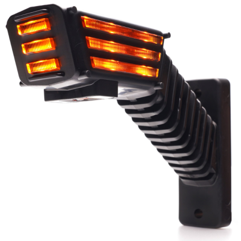 Lumini, Becuri, Proiectoare - Lampa LED Gabarit SPOT cu brat lung, cu semnalizare, 16cm, 12/24V, Stanga/Dreapta, IP6K9K