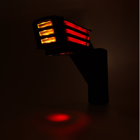 Lampa LED Gabarit SPOT cu brat lung, cu semnalizare, 16cm, 12/24V, Stanga/Dreapta, IP6K9K [8]