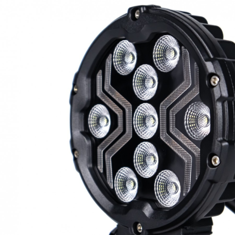 Lampa LED lucru X-SPIDER 3, L0196, 12/24V cu Banda LED Portocalie, IP67 [11]