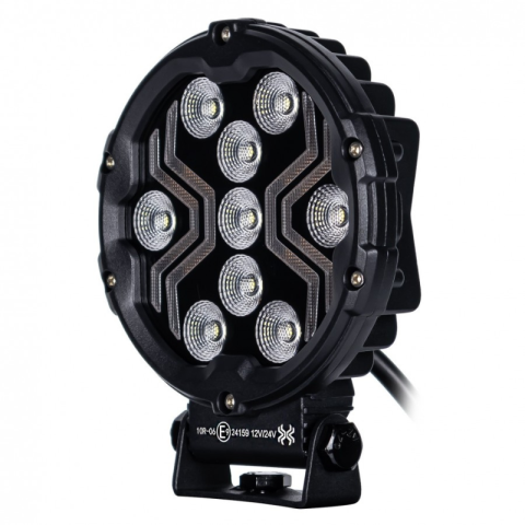 Lampa LED lucru X-SPIDER 3, L0196, 12/24V cu Banda LED Portocalie, IP67 [4]
