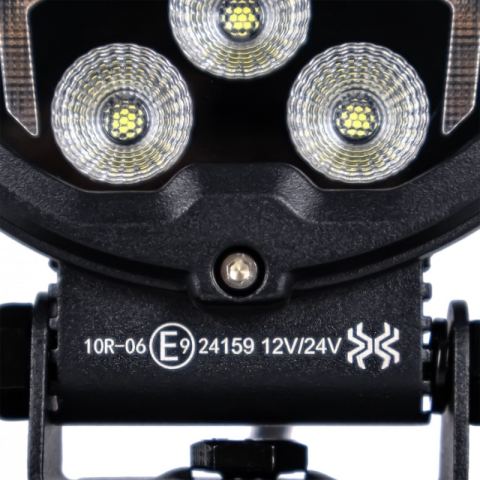 Lampa LED lucru X-SPIDER 3, L0196, 12/24V cu Banda LED Portocalie, IP67 [9]