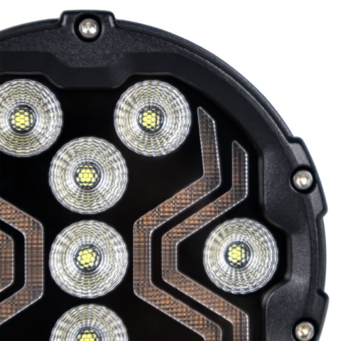 Lampa LED lucru X-SPIDER 3, L0196, 12/24V cu Banda LED Portocalie, IP67 [10]