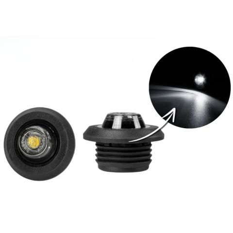 Lumini, Becuri, Proiectoare - Lampa gabarit LED GRAPHITE, 2.8cm, lumina pozitie fata, pozitie spate, gabarit lateral, 12V-24V