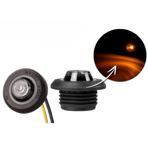 Lampi gabarit - Lampa gabarit LED GRAPHITE, 2.8cm, lumina pozitie fata, pozitie spate, gabarit lateral, 12V-24V