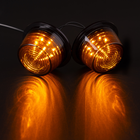 Lampa LED, modul dublu, 12V-24V, semnalizare directie, lumina portocalie [3]