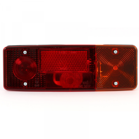 Lampi spate cu Bec, Semnalizare, Triple - Lampa multifunctionala spate, tripla cu 5 functii, 12/24V, 28.5 x 10.2cm