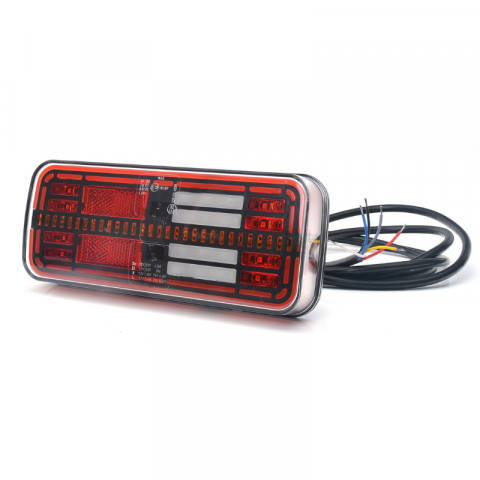 Lampa LED multifunctionala spate, tripla cu 6 functii, 12/24V, 20.05 x 8.53cm, semnalizare dinamica [1]
