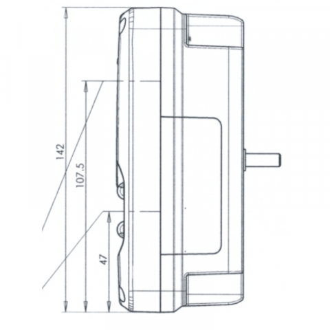 Lampa multifunctionala spate, tripla cu 6 functii, 12/24V, 23.2 x 14.2cm [5]