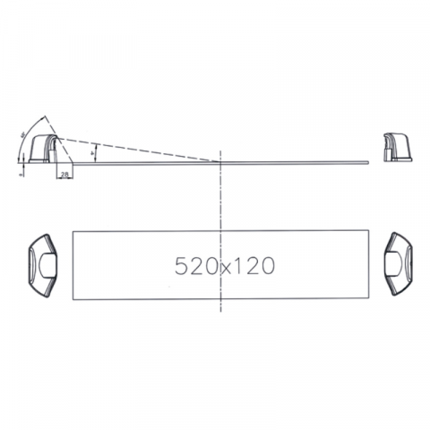 Lampa LED pentru numar inmatriculare, 11.2 x 4.9cm, 12/24V [5]