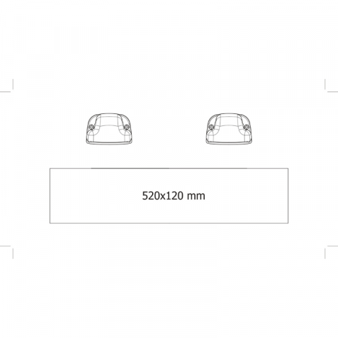 Lampa LED pentru numar inmatriculare, 9.3 x 5.63cm, 12/24V: [6]