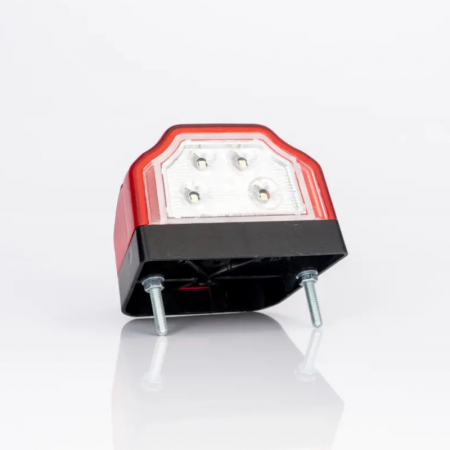 Lampa LED pentru numar inmatriculare si pozitie, alb cu rosu, 9.6 x 6.6cm - Fristom FT-031 A LED