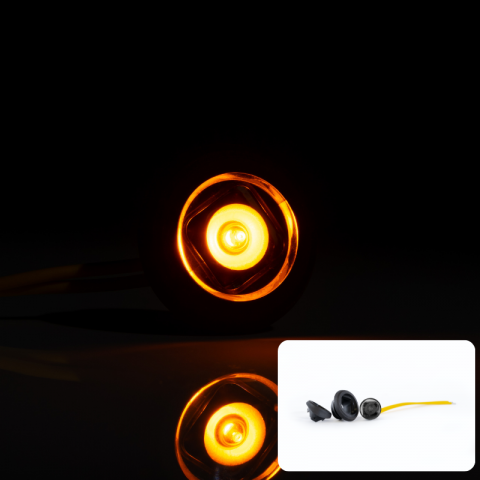 Lumini, Becuri, Proiectoare - Lampa LED rotunda incastrabila de Pozitie DARK, 12/24V