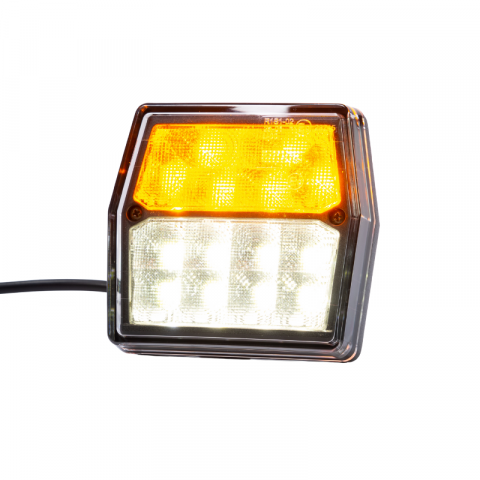 Lampi fata cu LED, semnalizare - Lampa LED Semnalizare Fata, Multifunctionala, 9.97 x 9.27cm, 12V