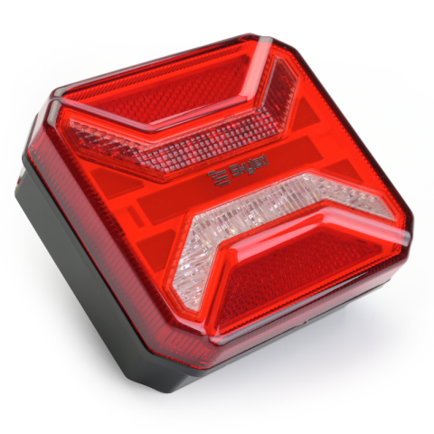 Lampa LED Spate Patrata, 12-24V, cu Pozitie, Marsarier, Ceata si Catadioptru [10]