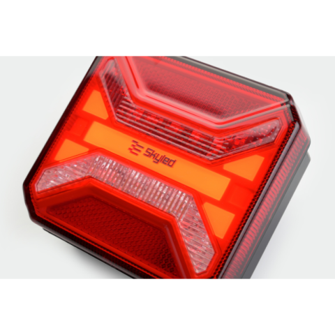 Lampa LED Spate Patrata, 12-24V, cu Pozitie, Marsarier, Ceata si Catadioptru [8]