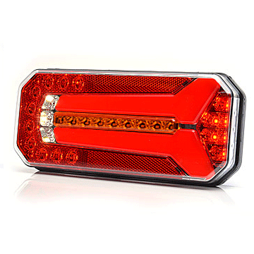 Lumini, Becuri, Proiectoare - Lampa LED spate, tripla cu 7 functii, neon, semnalizare dinamica, 12/24V, 23.6cm